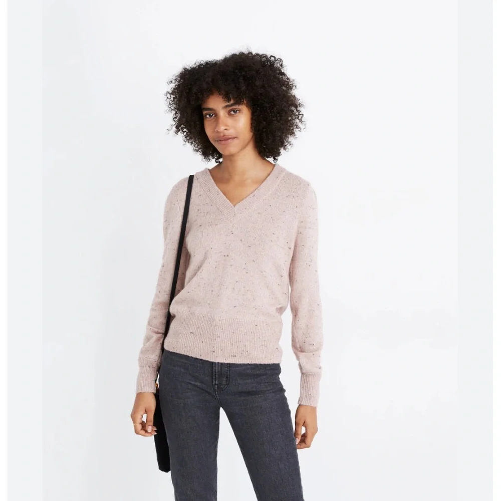 H1 Madewell‎ Donegal Westgate V-Neck Sweater in Coziest Yarn
